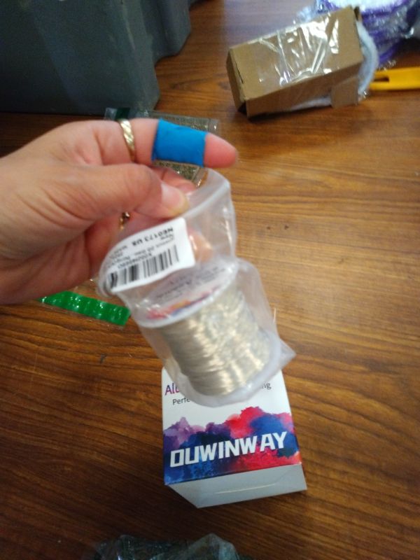 Photo 1 of 16Gauge Silver Aluminum Crafts Wire 154FT, for Jewelry Crafting, Gemstone Metal Coiling, Sculpting, Armature, Jewelry Making Beading Floral Soft DIY Metal Craft Art Wires Colored and Soft
