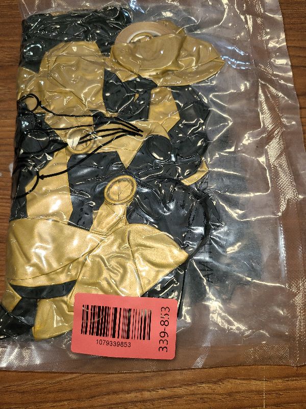 Photo 1 of 100pcs Black and Gold Balloons 12 Inch Metallic Gold and Black latex Party Balloons for Birthday Retirement Graduation New Year's Eve Party Decorations