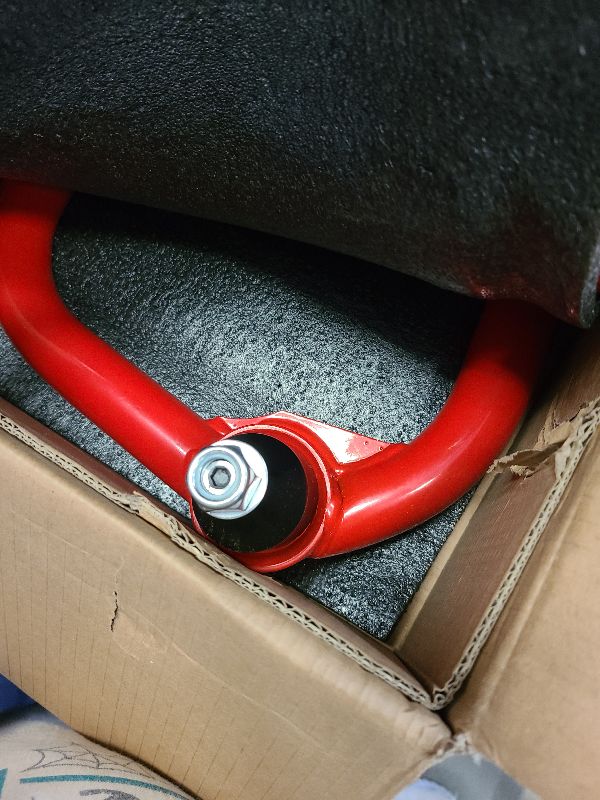 Photo 1 of 2-4" Lift Front Upper Control Arms for 2004-2020 Ford F150, Heavy Duty Suspension Arms with Pre-Installed PU Bushings, Red(2PCS)