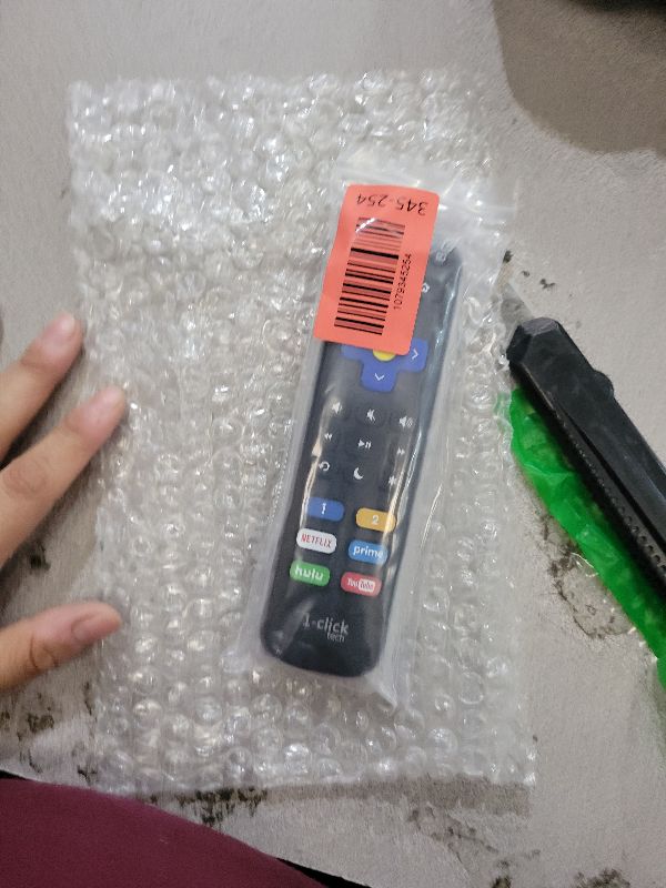 Photo 1 of 1-Clicktech Remote for Roku TVs and Players Express Premiere Ultra [2-in-1 w/TV Power+Volume] [NOT for Roku Stick]
