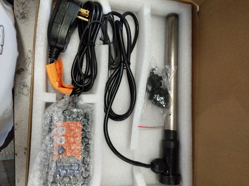 Photo 1 of 1500w Immersion Water Heater, Portable Submersible Heater,Titanium Immersion hot tub Water Heater with UL Listed capacitors Leakage Protection-Accurate Temperature Control