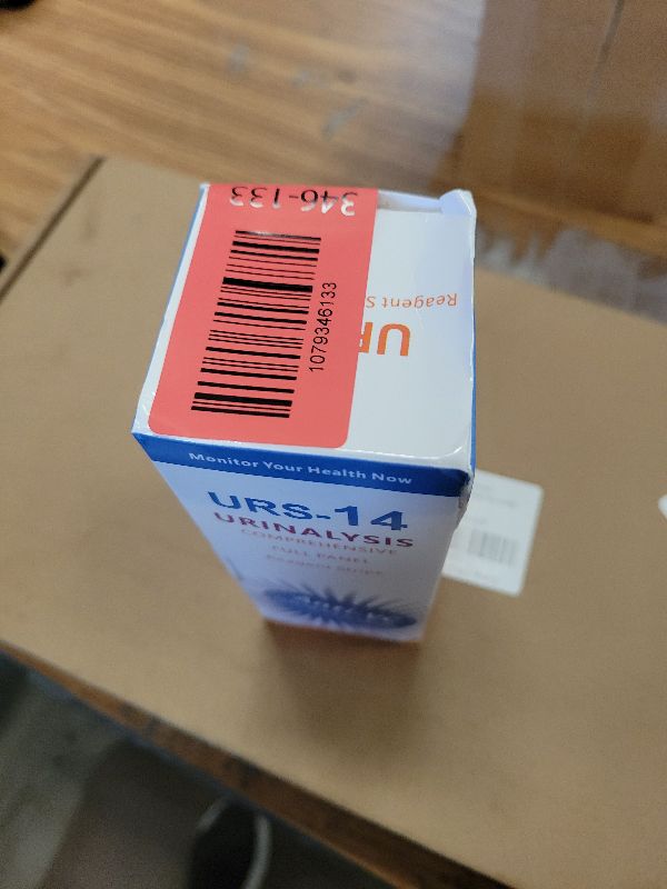 Photo 1 of 14-URS Reagent Test Strips [120 ct] for Urinalysis and Detection of UTI, LEK, Pro, Ket and More, Comprehensive Test - for Men & Women at Home Use with Reliable Results in 60 sec.