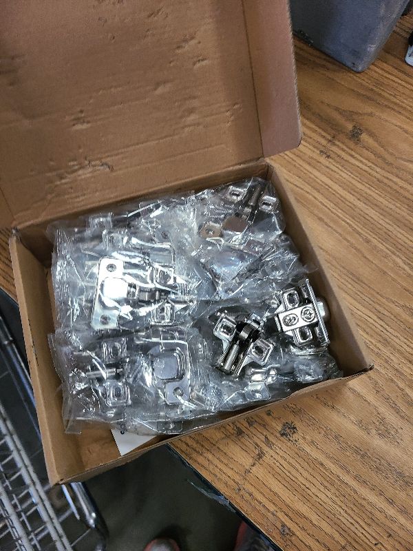 Photo 1 of 20 Pack Soft Close Cabinet Door Hinges for 1/2" Partial Overlay, 105 Degree Opening Angel, Stainless Concealed Kitchen Cabinet Hinges with Mounting Screws, Manual and Door Bumpers