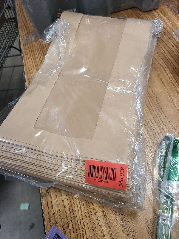 Photo 1 of 100PCS Sourdough Bread Bags for Homemade Bread Tin Tie Tab Lock Paper Large Bakery Bags with Window for Baked Food Packaging Storage Gift Giving Includes 100PCS Label Seal Stickers 13.7x8.3x3.5in