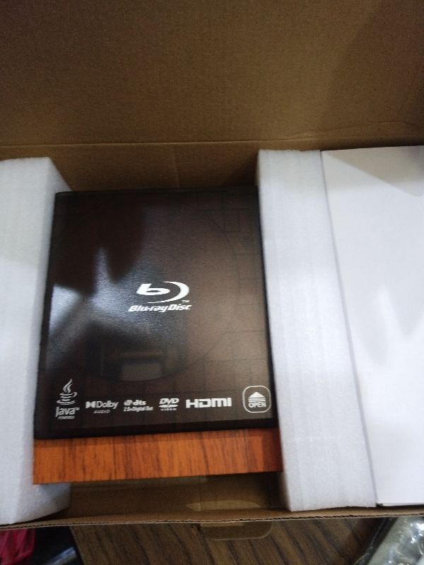 Photo 1 of 1080P Full HD Blu-ray Player with HDMI&AV, Dolby Digital, USB Playback, Region A1 Blu-ray & All Region DVD Support, Includes Remote & Cables