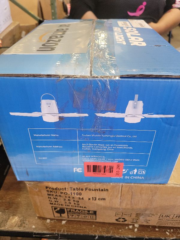 Photo 1 of 20” Solar Ceiling Fan Light, 20000mAh Ceiling Fan with Light & Remote, Portable Wireless Rechargeable Camping Fan for Outside, Gazebo, Bedroom, Greenhouse, Patio, Chicken Coop, Canopy, Shed, RV, Tent