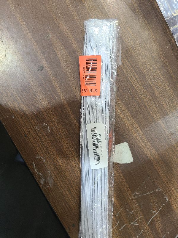 Photo 1 of 100 Pcs White Paper Wrapped Floral Stems Wire, 14 Inch 18 Gauge, Crafts Supplies for DIY Flower Arrangement
