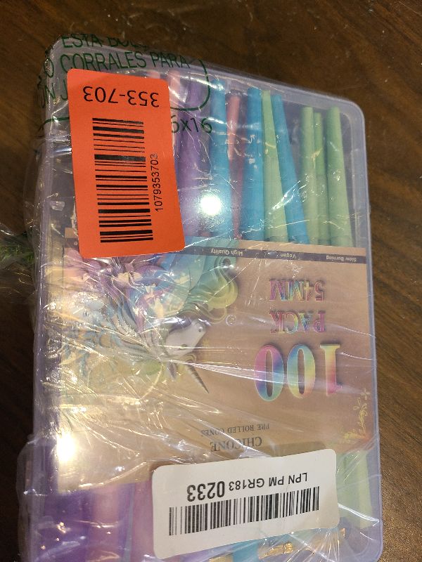 View 2 of 100PACK 54mm Cones Rolling paper -Natural Slow-Burning Cones Rolling Paper with Loader and Packing Sticks