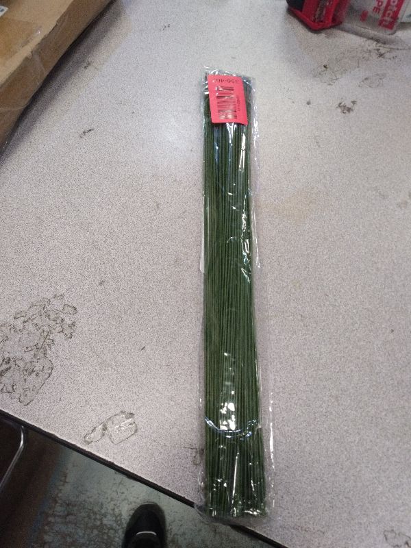 Photo 1 of 100 PCS 18 Gauge Green Floral Wire Stems for Artificial Flower Making,Flexible Paddle Wires for Crafts Festival Flowers,Garland and Floral Arrangements,Florist Wire,Flower Wires for Crafts