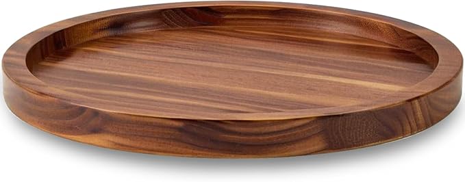 Photo 1 of 16" Acacia Wood Lazy Susan Organizer Kitchen Turntable for Cabinet Pantry Table Organization