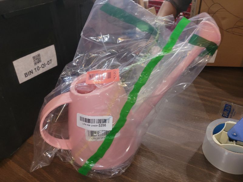 View 2 of 1.8L Watering Can for Indoor Plants, Small Watering Can with Long Spout & Removable Nozzle, Plastic Indoor Water Can for House Plants, Garden Flowers(Approx. 1/2 Gallon)