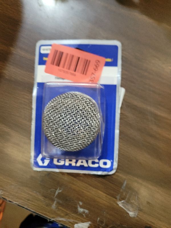 Photo 1 of 1" Graco 181072 Inlet Strainer Screen, SST Cap Double Screen