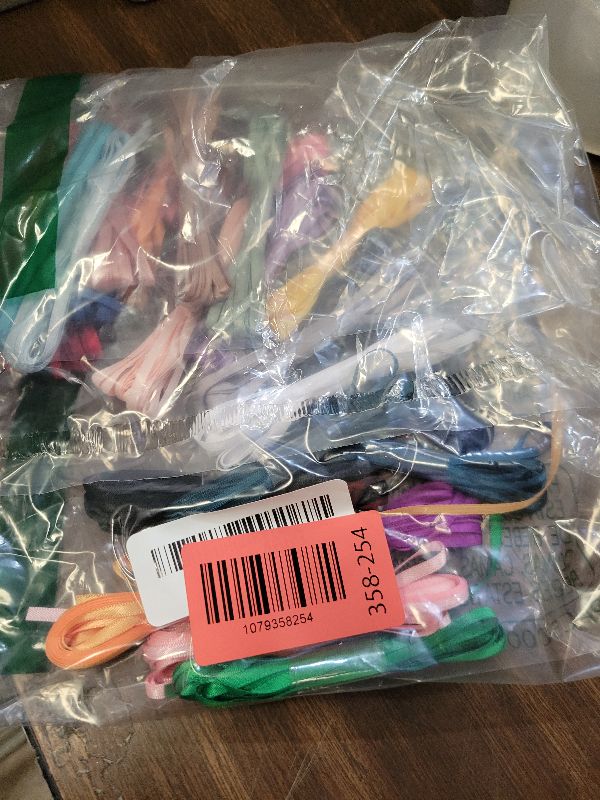 Photo 1 of 1/8 Inch Thin Ribbon for Crafts, Assorted Colorful Bulk Pack 120Yds, Double Faced Satin Set, Skinny Silk Fabric for Christmas Ornaments, Hair Bows, Sewing, Gift Wrapping