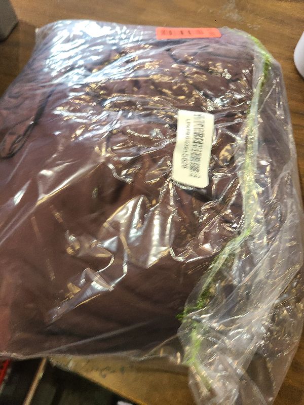 Photo 1 of 10ft×15ft Brown Backdrop Curtain for Wedding Parties, 2 Panels Wrinkle Free 15 FT Long Polyester Photo Backdrop Drapes Back Drop Cloth for Birthday Photography Background