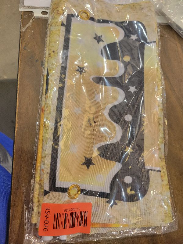 Photo 1 of 16th Birthday Party Banner Lighted Decorations for Girls Women-Gold Black Vintage Sweet 16 Birthday Door Banners with LED Light, Cheers to 16 Years Old Birthday Party Supplies Decor