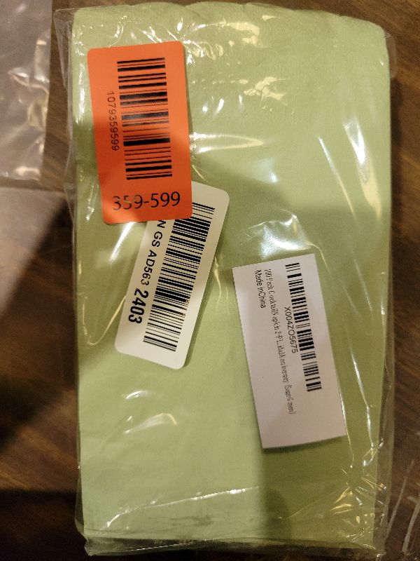 Photo 1 of 100 Pcs Sage Green Cocktail Napkins 2 Ply 16 x 13 Inches Disposable Green Scalloped Napkins for Wedding Anniversary Spring Bridal Reception (Sage Green)