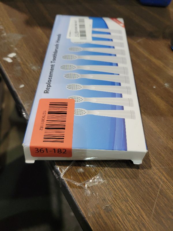 Photo 1 of 10 Pack Toothbrush Replacement Heads Compatible with Fairywill FW-D1/D3/D7/D8/507/508/551/917/959, ATMOKO, Gloridea, Sboly, WOVIDA, YUNCHI Sonic Electric Toothbrushes - White