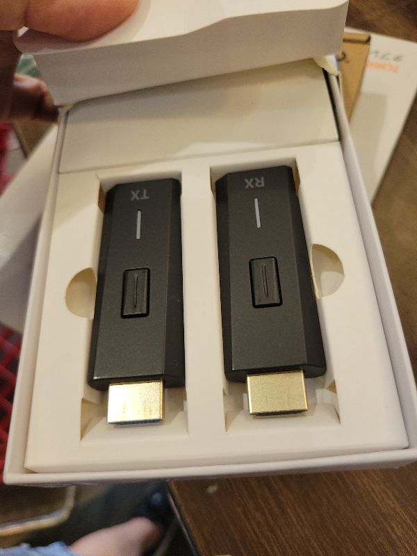 Photo 1 of 2026 Upgraded Wireless HDMI Transmitter and Receiver 328FT/100M, 4k Decode 1080P Output, Plug & Play Portable 2.4g/5g, Wireless Hdmi Extender Kit to Monitor from Laptop/PC/Projector/TV Box