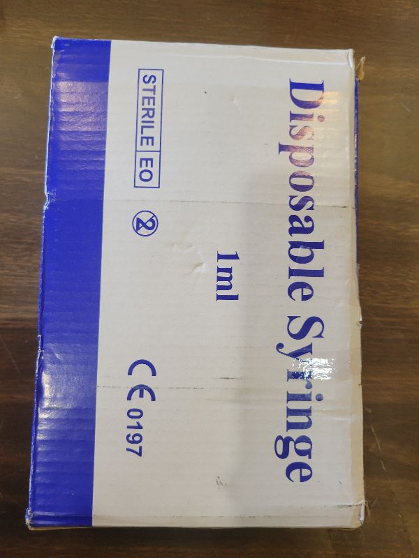 Photo 1 of 1ml Syringes , 25Ga 1"1cc Luer Lock Syringe for Lab Measurement Plant Irrigation Pet Feeding, Individually Wrapped, 100Pack