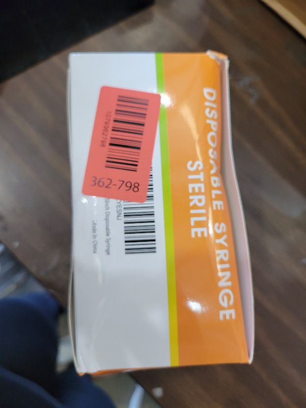 Photo 1 of 100 Pack 1ml Syringes with Needle-30Ga 5/16 Inch, Individually Sealed Packaging