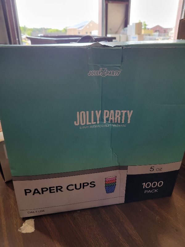 Photo 1 of 1000 Pack 5oz Paper Cups, Multicolor Paper Disposable Cups, Small Mouthwash Cups, Cold Beverage Drinking Cup for Party, Travel and Event (Dots)