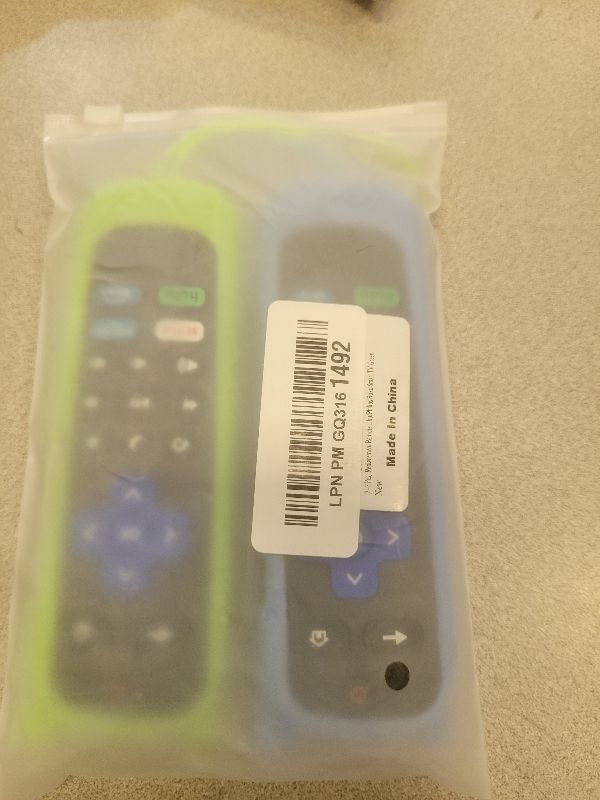 Photo 1 of (Pack of 2) Replacement Remote for Roku TV with Soft Protective Silicone Cover(Glow in The Dark), Universal Remote for TCL/Hisense/Onn/Sharp/Element/Philips Roku Smart TV