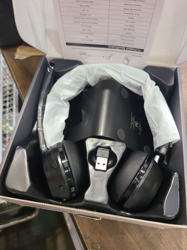 Photo 1 of (Upgraded Version) Wireless Headset, Bluetooth Headset with Noise Cancelling Microphone, Best Headphones with Mic Mute & USB Dongle for PC/Computer/Laptop/Cell Phones/Remote Work/Call Center
