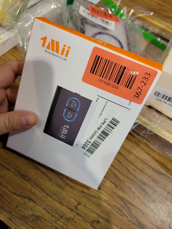 Photo 1 of 1Mii Bluetooth 5.3 Transmitter Receiver for TV to Wireless Headphones, Dual Link aptX Adaptive/Low Latency/HD Audio, Aux Bluetooth Audio Receiver Adapter for Home Stereo, Airplane, Boat, Gym
