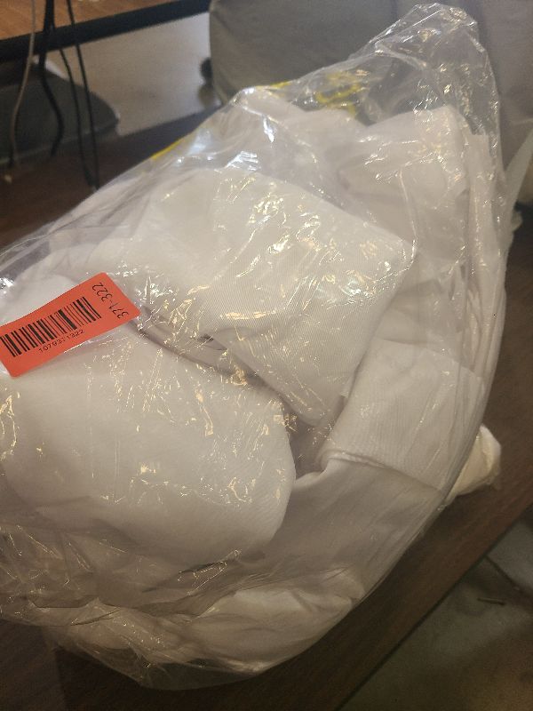 Photo 1 of 10 Pack White Round Tablecloths, 120 Inch Stain Resistant and Wrinkle Polyester Fabric Washable Table Clothes Cover for Kitchen Dining, Wedding, Reception Banquet, Birthday Party, Buffet Restaurant
