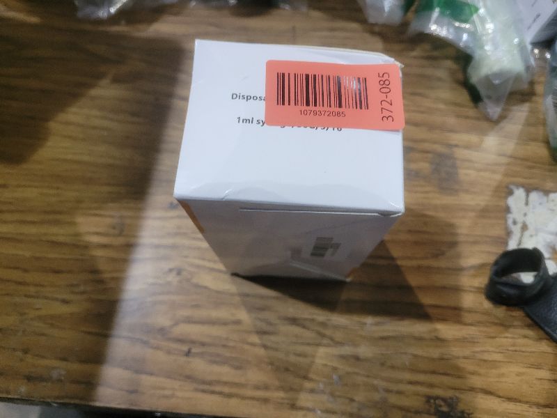 Photo 1 of 1ml/cc Disposable Syringes with 30Ga 5/16" (8mm) Needle, Individually Wrapped 30 Pack| U-100 Lab Supplies