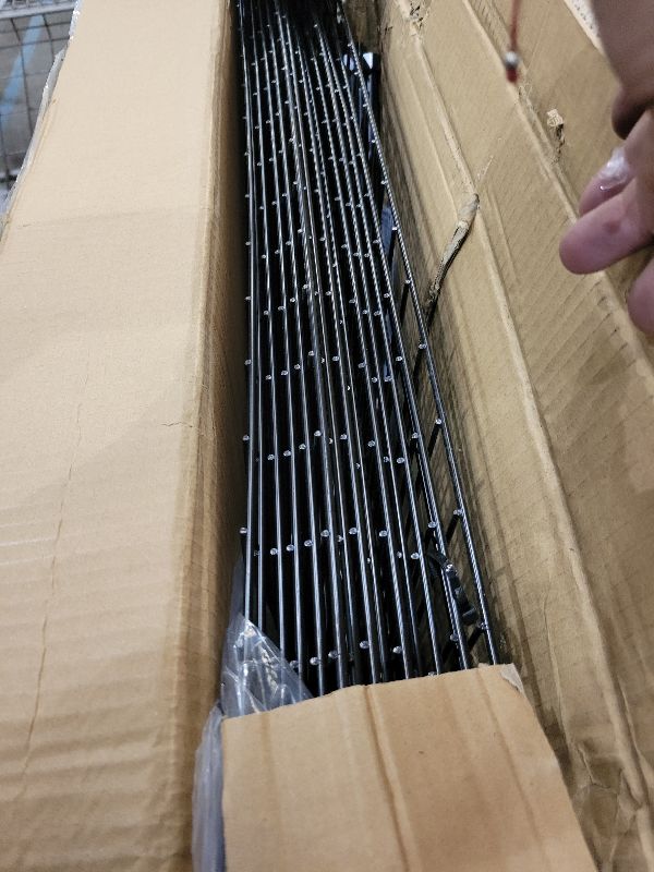 Photo 1 of 15 Panels No Dig Decorative Outdoor Garden Fence with Gate for Yard, 32 in(H) X 35.4 ft(L) Animal Barrier Fencing Rustproof Metal Wire Panel Border for Dog, Rabbits, and Patio Temporary Ground Stakes