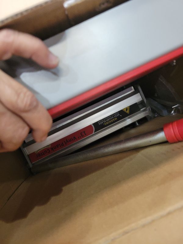 Photo 1 of 10mm Thick Floor Cutter - 13" Pro Vinyl Floor Cutter for LVP, LVT, WPC, SPC, PVC, VCT, Rigid Core Vinyl Flooring - Honing Stone Included - Manual Operation, No Electricity, No Noise