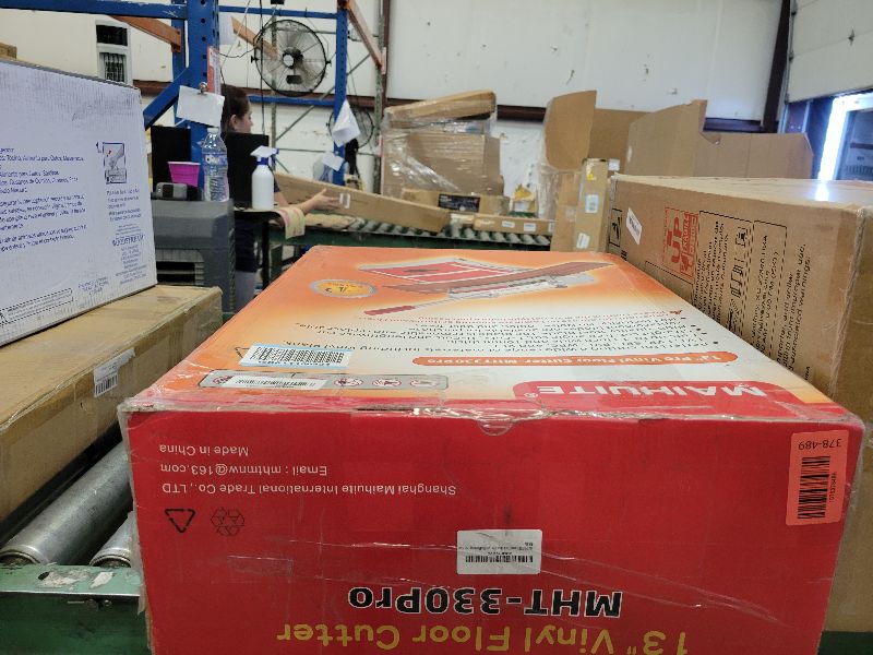Photo 1 of 10mm Thick Floor Cutter - 13" Pro Vinyl Floor Cutter for LVP, LVT, WPC, SPC, PVC, VCT, Rigid Core Vinyl Flooring - Honing Stone Included - Manual Operation, No Electricity, No Noise