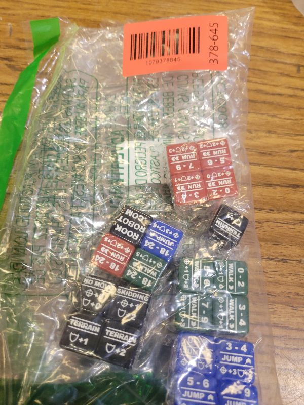 Photo 1 of 20x Battletech Stats Modifier Dice/Color Coded Walk Run Jump & Special Movement Dice