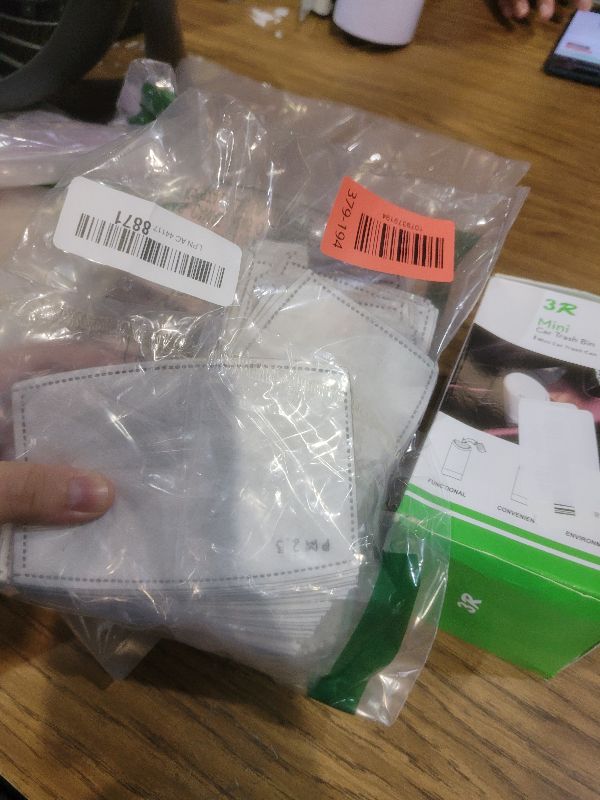 Photo 1 of 100 Pcs Activated Carbon PM2.5 Mask Filter Paper 5 Layers Replacement PM 2.5 Face Filter Insert