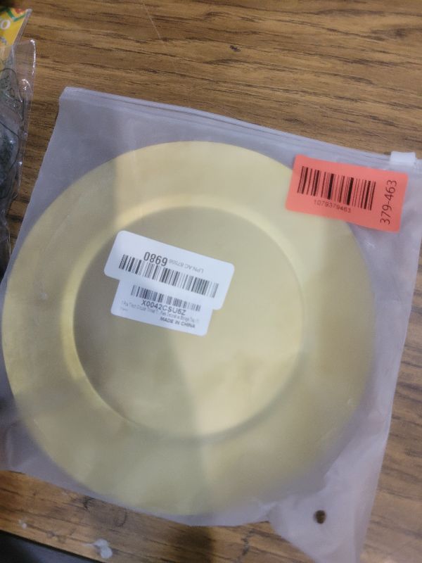 Photo 1 of 1 Pcs 7 Inch Small Circular Trinket Tray, Gold Stainless Steel, Flat Bottom, for Serving Trays Towel Storage Dish Plate Tea Fruit Trays Cosmetics Jewelry Plate Decorative Storage Tray (1)