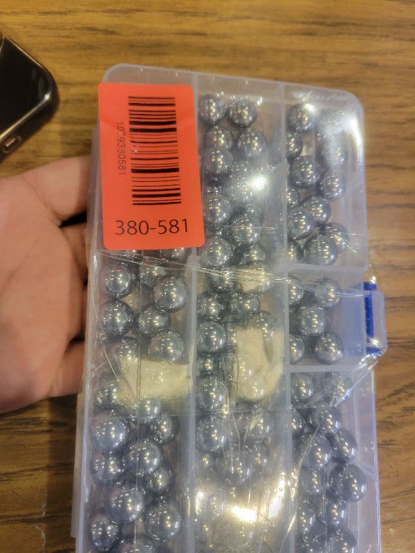 Photo 1 of 100PCS 1/2" Inch Diameter Hardened Chrome Solid Steel Bearing Balls(12.7mm)