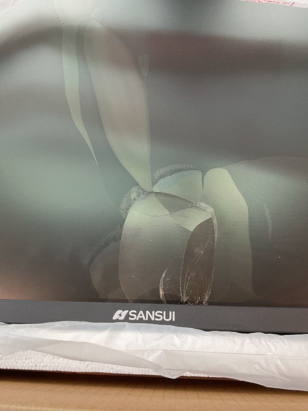 Photo 1 of [MAJOR DAMAGE NONFUNCTIONAL!!] SANSUI 32 Inch Curved 240Hz Gaming Monitor High Refresh Rate, FHD 1080P Gaming PC Monitor HDMI DP1.4, Curved 1500R, 1Ms MPRT, HDR,Metal Stand,VESA Compatible(DP Cable Incl.)
