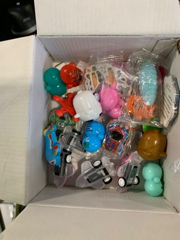 Photo 1 of ****MISSING PARTS**** 125 Pcs Party Favors Fidget Toys Pack, Randomly Selected Pop Sensory Set 65 Stickers Gifts for Kids Adults Boy Girl Stocking Stuffers Autistic Goodie Bag Filler Treasure Box Classroom Prizes School