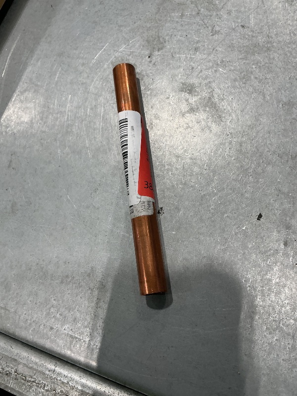 Photo 1 of 1/2 Inch Type L Copper Pipe, Rigid Plumbing Tube for Water, HVAC and Refrigeration, ASTM B88 Certified, Sweat-Solder Compatible (0.5, 1/2" (0.625" OD / 0.545" ID), Inches, 6.0, Inches)