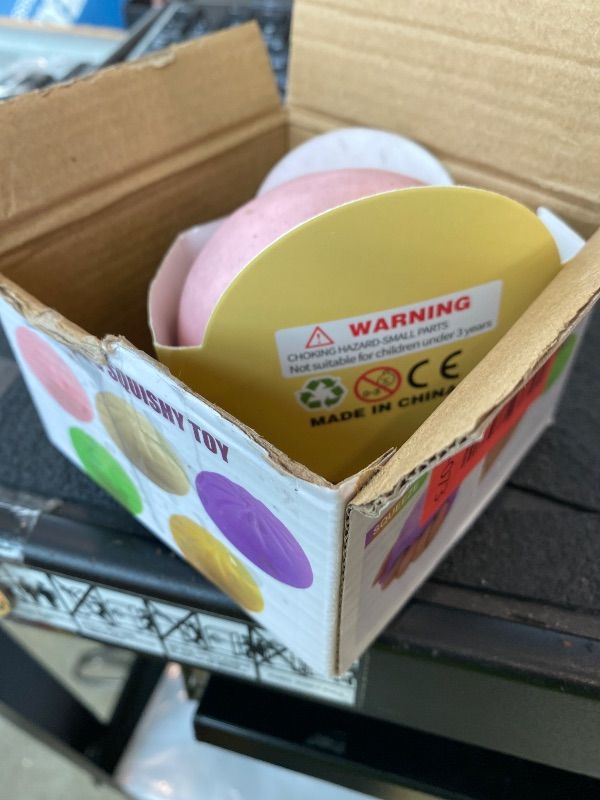 Photo 1 of [VERY DIRTY] Dumpling Squishy Mystery Box, Mystery Dumpling Squishy Squeeze Stress Balls for Kids & Adults, Sensory Fidget Toys for Anxiety Relief, Crazy Fun Dumplings Ideal Gift for Boys,Girls,Teens(Pink)