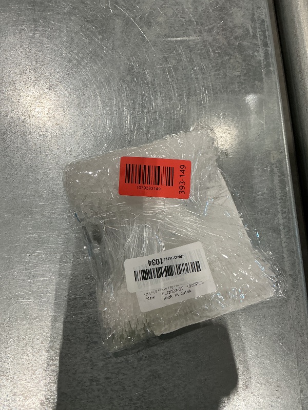 Photo 1 of 1000Pcs Hang Prices Tag Fasteners, 5 Inch Snap Lock Pins Plastic Tags for Clothing Mark Shoe Bag Jewelry Security Loop Fasteners Retail Store Supplies (Clear)