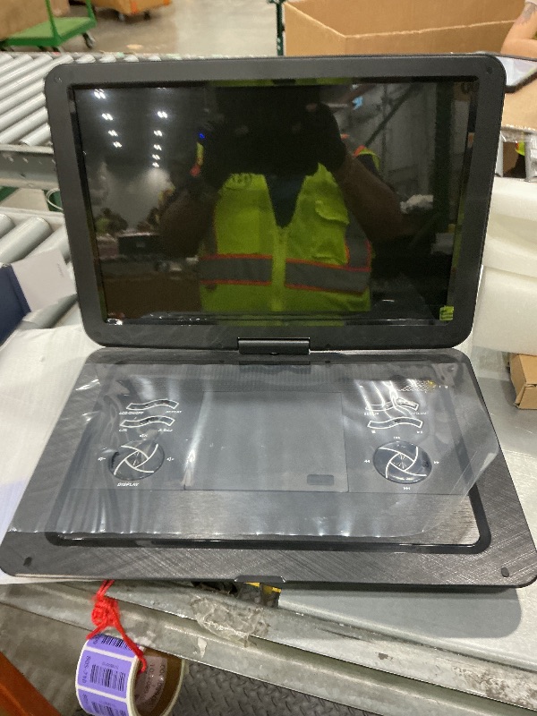 Photo 1 of 19.6" Portable DVD Player with 17.1" Large HD Screen, 5 Hours Battery DVD Player Portable with Car Charger, Kids Portable DVD Player Support All Region Discs, USB and SD Card, Sync TV