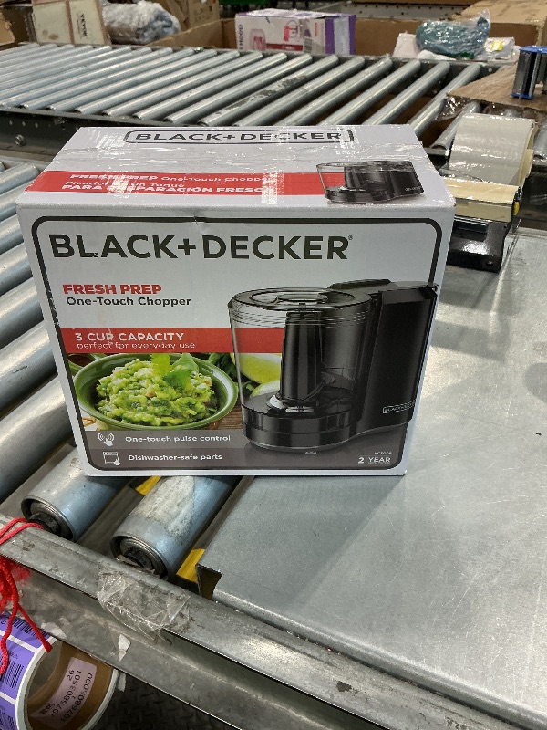 Photo 1 of [MISSING PIECES]  BLACK+DECKER, Improved Assembly, HC300B FreshPrep 3-Cup Electric Food Chopper, capacity