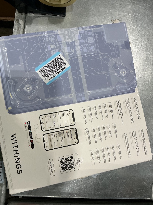 Photo 1 of *** MINOR CHIHP ON BOTTOM OF ITEM*** WITHINGS Body Smart - Accurate Scale for Body Weight and Fat Percentage, Body Composition Wi-Fi and Bluetooth Weight Scale, Baby Weight Scale, Smart Scale Apple Health Compatible, Bathroom Scale