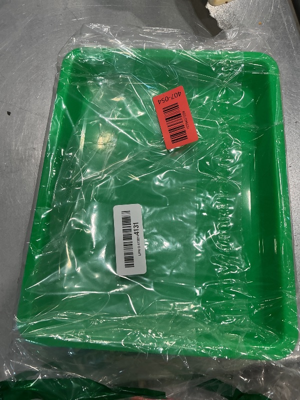 View 2 of 10 Pack Plastic Art Trays: 8 Color Sensory Trays for Kids Crafts & DIY Projects