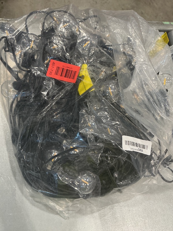 Photo 1 of *** NOT WORKING ***** SOLD FOR PARTS // FINAL SALE 07/11** RTTY 200 FT Outdoor String Lights Patio Light for Outside, Waterproof G40 Shatterproof LED Bulbs, Dimmable Hanging Connectable Globe Lighting for Backyard, Cafe, Bistro, Market, Balcony, Porch, 27