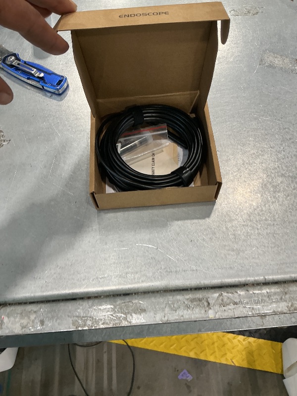 Photo 1 of [Dual-Lens] Endoscope Camera with Light, 1920P HD Borescope with 8+1 Adjustable LED Lights, IP67 Waterproof 16.5FT Semi-Rigid Snake Cord Inspection Camera for iPhone, iPad and Android Phone (Type C)