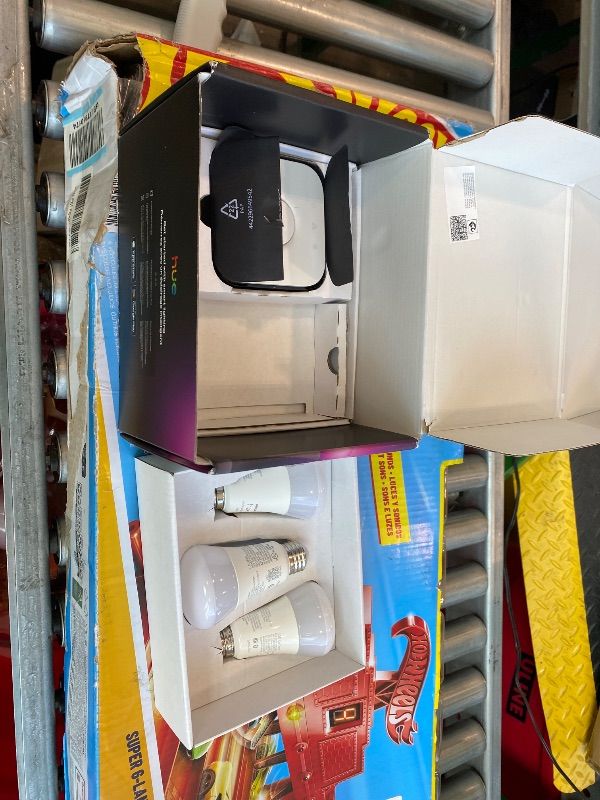 Photo 1 of [MISSING PARTS] Philips Hue Starter Kit: Bridge Pro + 3 A19 E26 Smart Bulbs + Tap Dial Switch, White and Color Ambiance, Smart Light Hub, Works with Voice