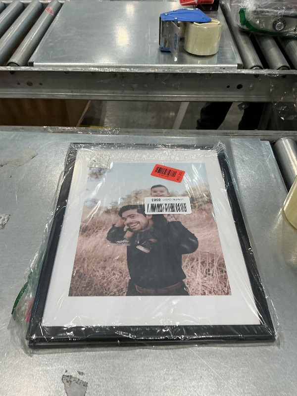 View 2 of 11x14 Picture Frame Set of 2,Display Pictures 11"x14",Black Photo Frame with Shatter Resistant Plexiglass,Picture Frames 11x14 Tabletop and Wall Mount,Poster Frame for Display Certificate Document